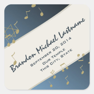 Music in the Air Square Sticker