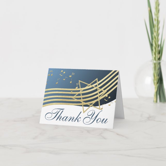 Music in the Air Thank You Note Card (Front)