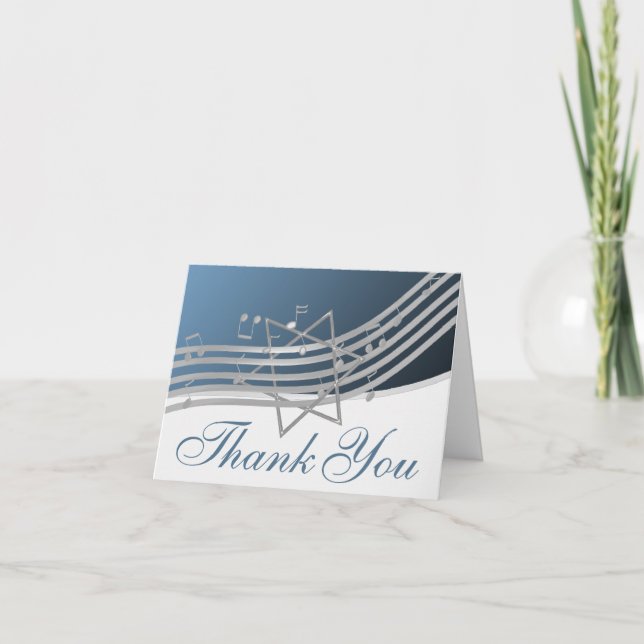 Music in the Air Thank You Note Card (Front)