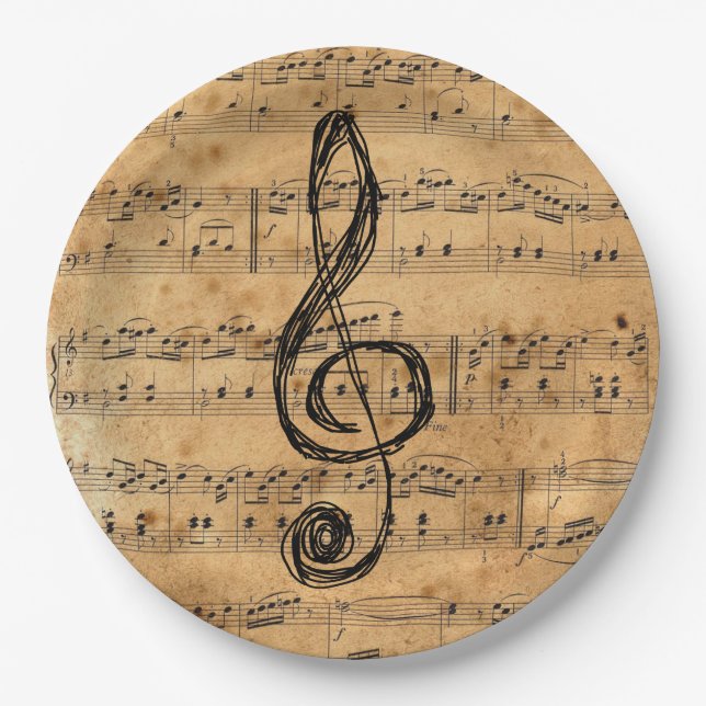 Music in the Soul Paper Plate (Front)