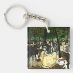 Music in the Tullerias Edouard Manet Key Ring