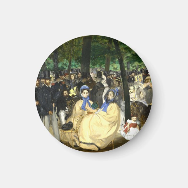 Music in the Tullerias  Edouard Manet    Magnet (Front)