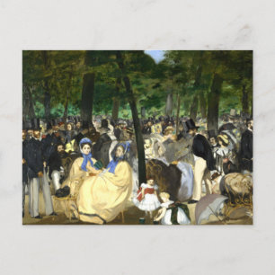 Music in the Tullerias Edouard Manet Postcard