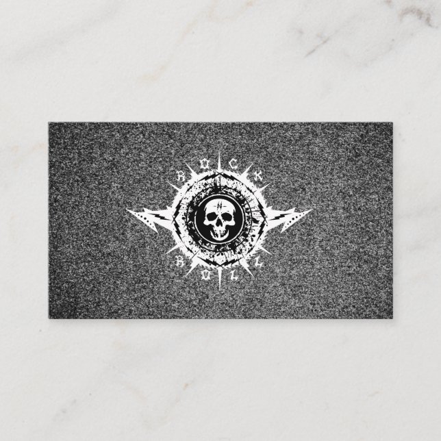 Music Industry Musician Guitar Lessons Rock Band   Business Card (Front)