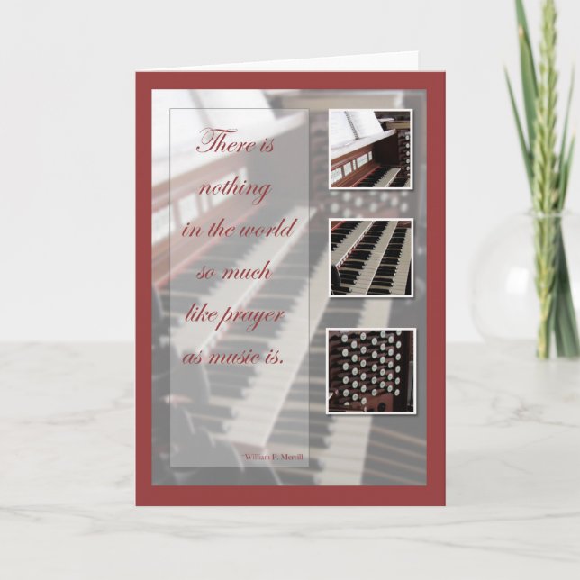 Music Inspiration, Organ Card (Front)