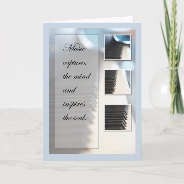 Music Inspiration Piano Card (Front)