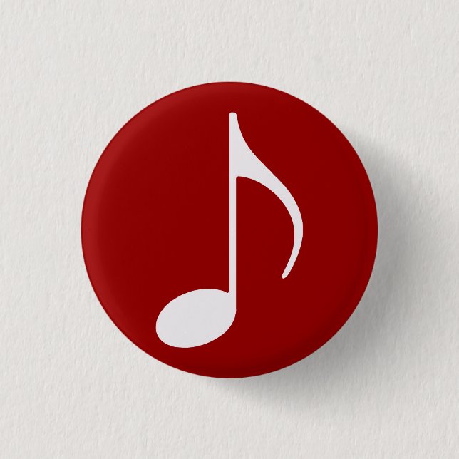music inspired 3 cm round badge (Front)