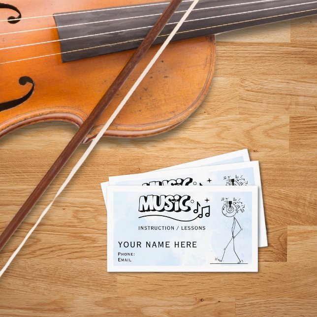 Music Instructor Business Cards (Creator Uploaded)