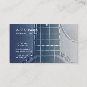 Music Instructor Guitar Tutorials Musician Business Card