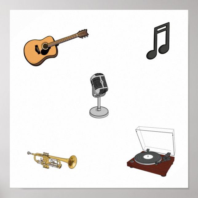 Music instrument collection poster (Front)