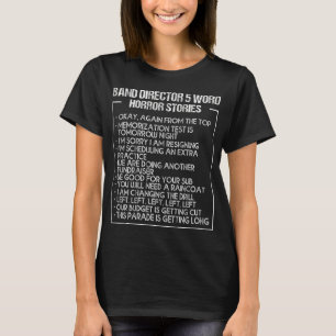 Music Instrument Marching Band Director Conductor T-Shirt