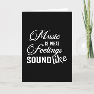 Music Instrument Musical Musician Sound Gift Idea Card