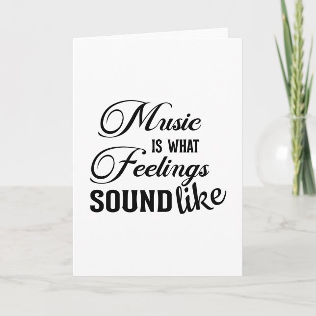 Music Instrument Musical Musician Sound Lover Gift Card (Front)