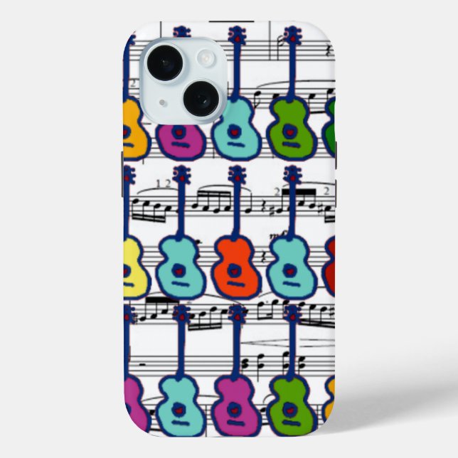 Music instruments and notes Case-Mate iPhone case (Back)