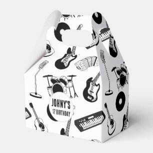 Music instruments birthday favour box
