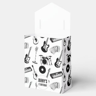 Music instruments birthday favour box