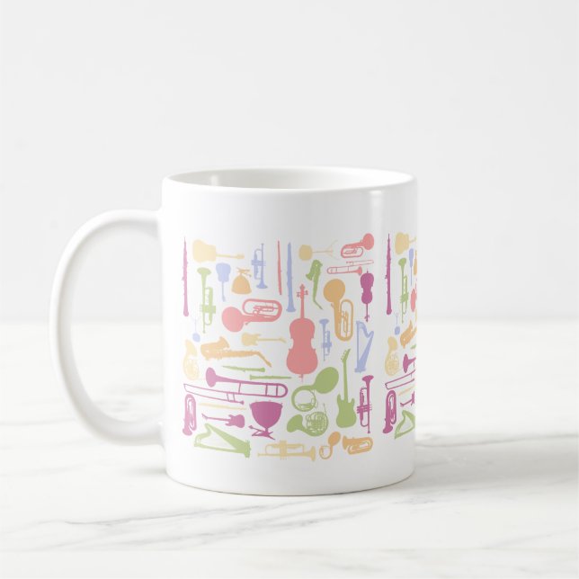 Music Instruments Coffee Mug (Left)