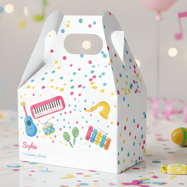 Music instruments kids birthday favour box (Creator Uploaded)