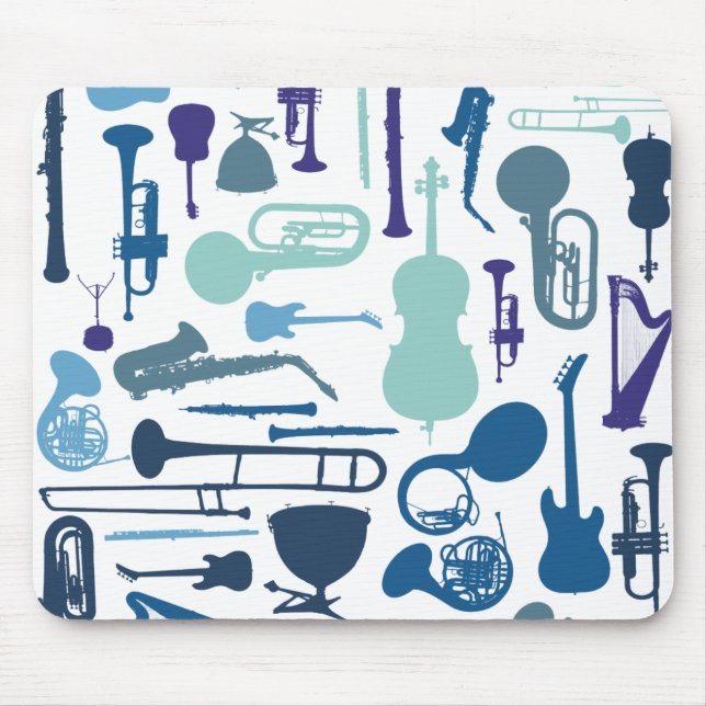 Music Instruments Mouse Mat (Front)