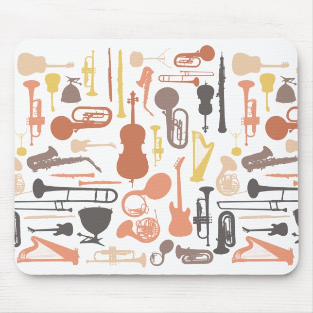 Music Instruments Mouse Mat (Front)
