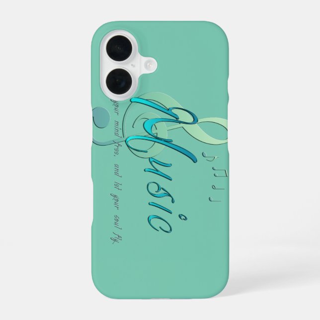 Music iPhone 16 Case (Back)