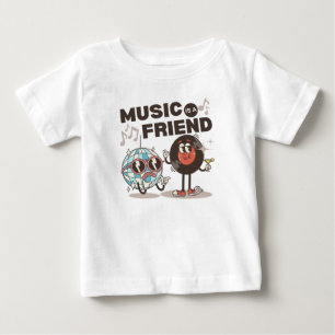 Music is a friend baby T-Shirt