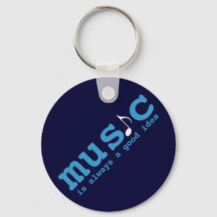 music is a good idea key ring