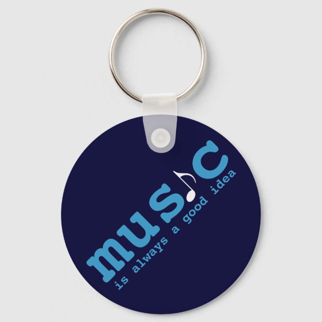 music is a good idea key ring (Front)