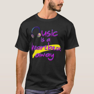 Music is a heartbeat away vintage T-Shirt