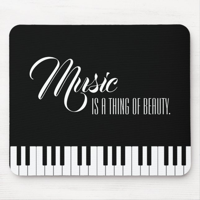 Music Is A Thing Of Beauty Mouse Mat (Front)