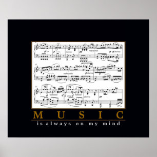 music is always on my mind poster