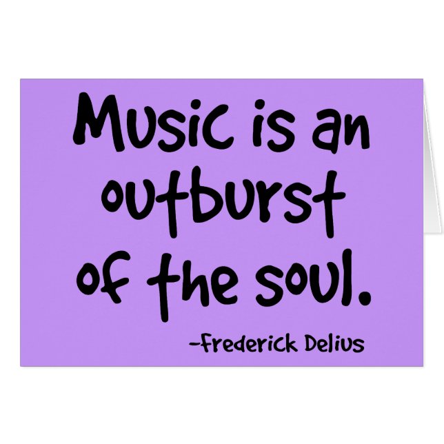 Music Is An Outburst Of The Soul Gift (Front Horizontal)