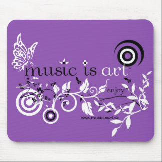Music Is Art Mouse Mat