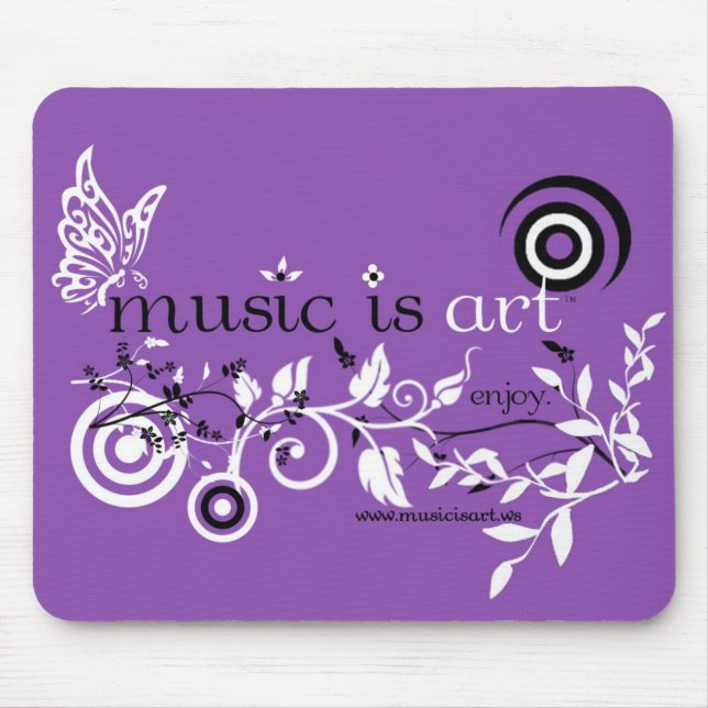 Music Is Art Mouse Mat (Front)