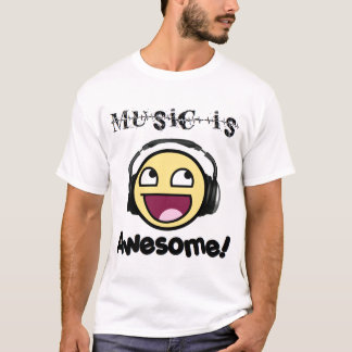Music Is Awesome Men's Light) T-Shirt