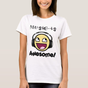 Music Is Awesome Women's Light) T-Shirt