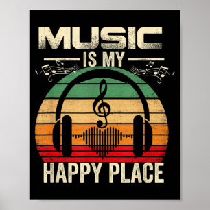Music Is Happy Place Musigovernment Agencyn Outfit Poster