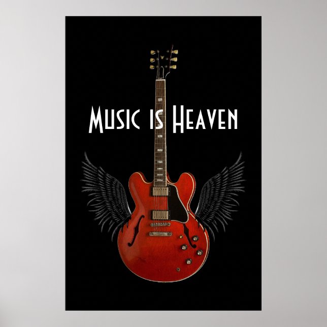 Music is Heaven 36 x 24 Poster (Front)