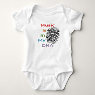 Music Is In My DNA Baby Bodysuit