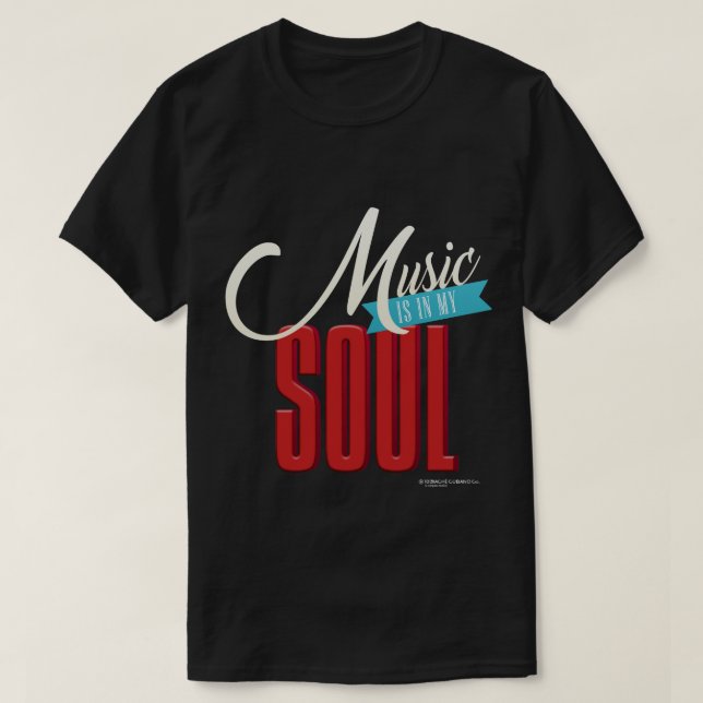 Music is in my Soul Men's T-Shirt (Design Front)