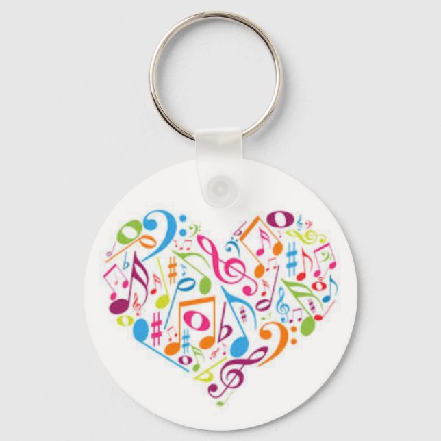 music is in the heart key ring (Front)