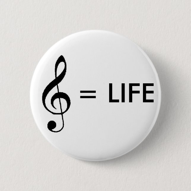 "Music is Life" Button (Front)