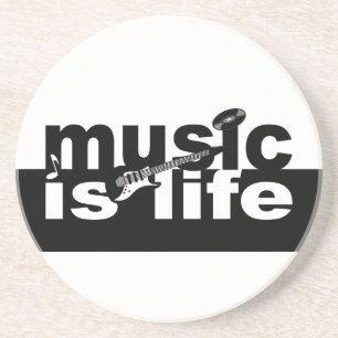 Music is life coaster - customise!