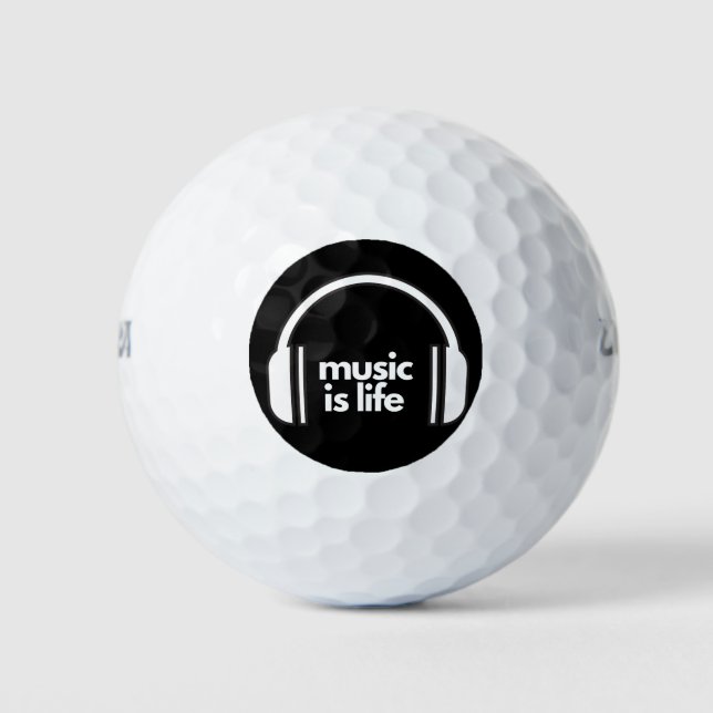 Music is Life Golf Ball (Front)