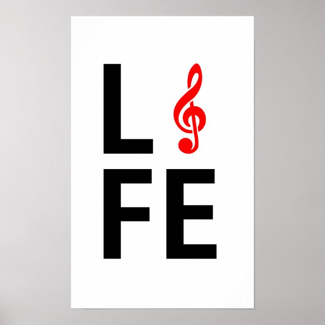 Music is life illustration. poster (Front)
