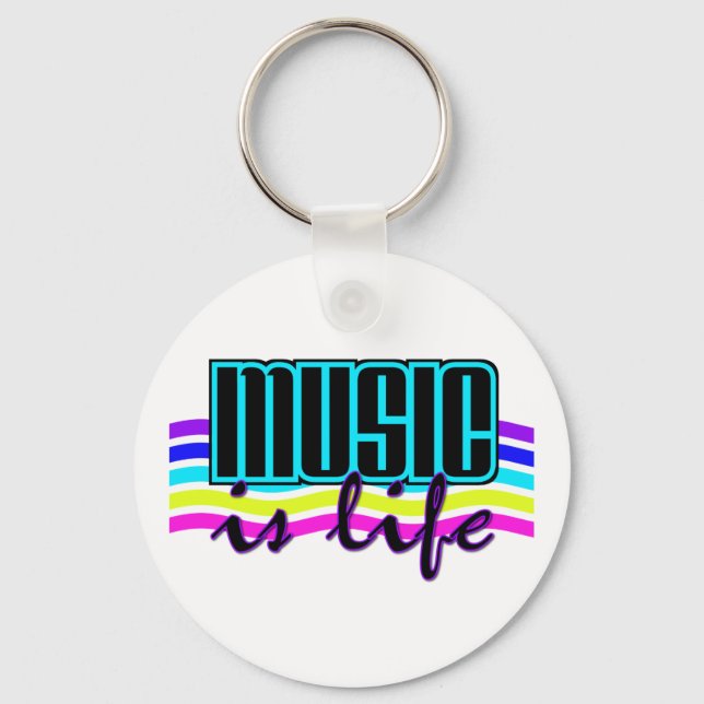 Music is Life keychain (Front)