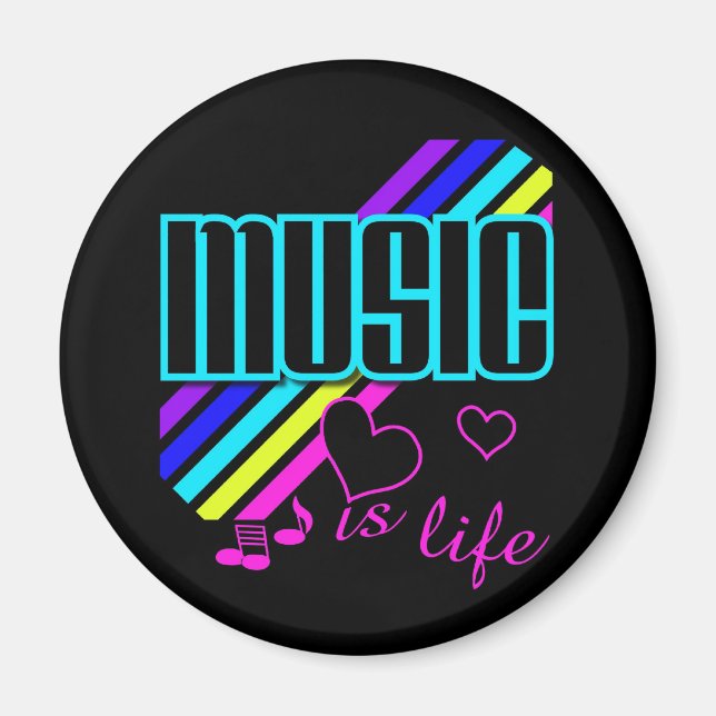 Music is life magnet (Front)