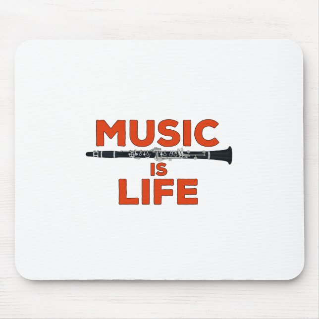 Music is Life Mouse Mat (Front)