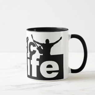 Music is Life mug - choose style, color