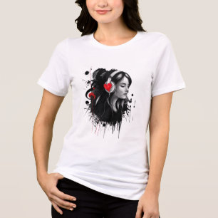 Music is Life Perfect T-shirt for Musicians Tri-Blend Shirt